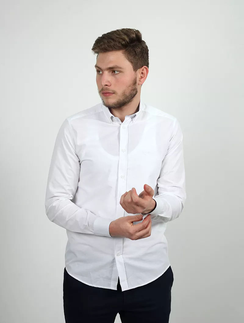 Chemise slim unie